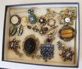 Various Antique & Vintage Costume Jewelry