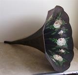 1880 Hand Painted Phonograph Horn