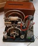20s Dental suction pump with case/cover (Very Steampunk)