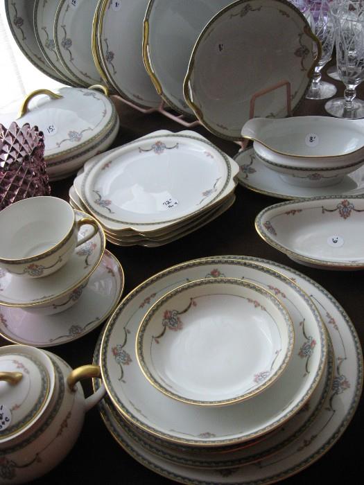 Noritake " Laureate" 12-16 pc. place settings and serving pieces