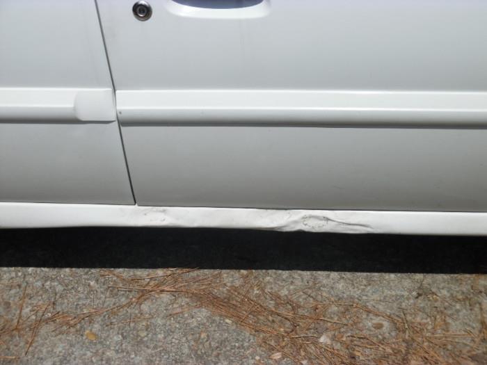 The only damages area on the car.