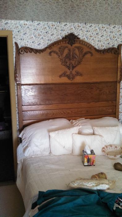 Antique Oak Bed