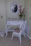 4 piece White Wicker Set $250