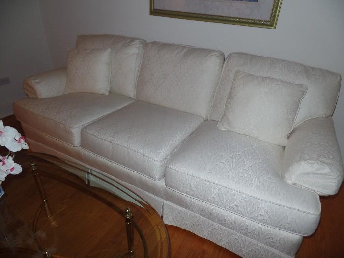 clean white couch