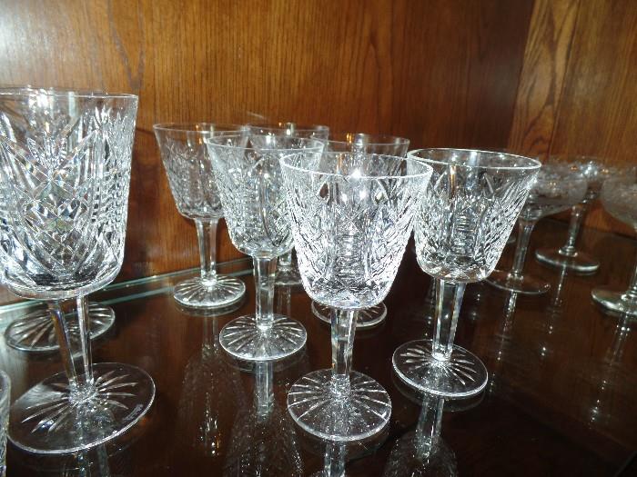 6 Waterford glasses