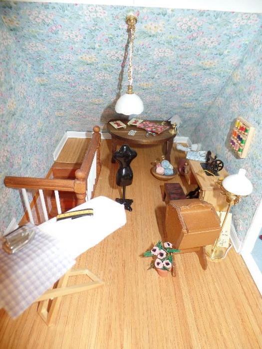Doll house sewing room
