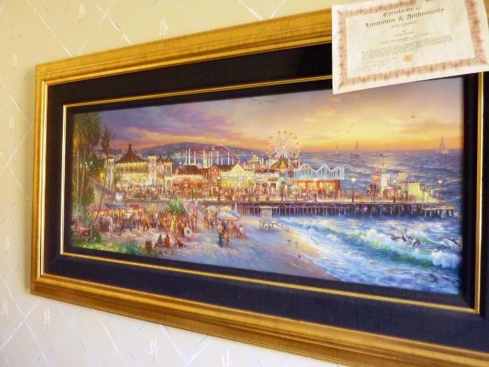 Cao Yong Giclee with COA. This is titled Santa Monica.