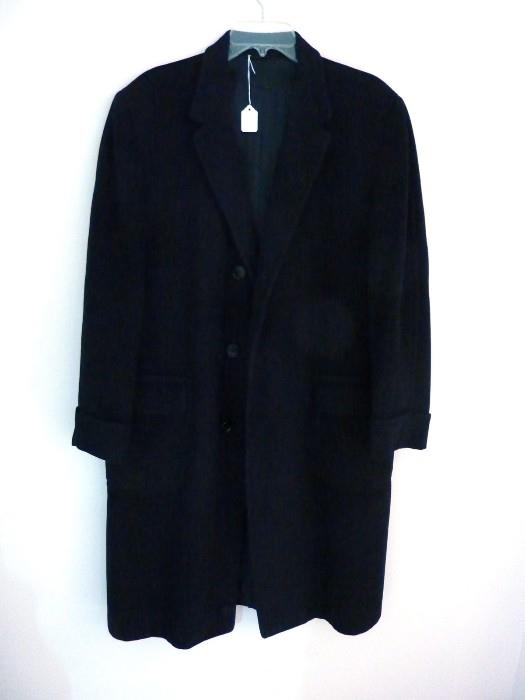 Men's cashmere coat. Full length.
