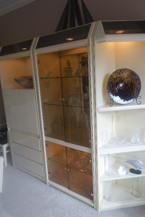 High end lighted display cabinets