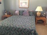 Queen Headboard Mattress Box Spring, End Tables, Lamp