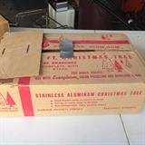 YES  We do have a 4' silver aluminum christmas tree!