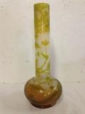 Tall Signed Muller Cameo Glass Vase
