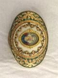 Italian Hand Painted Enameled Compact