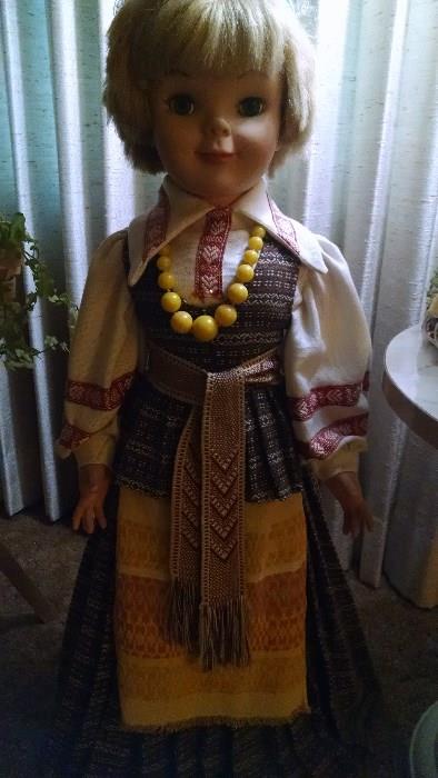 ***LARGE** EUROPEAN  STAND UP LITHUANIA DOLL  