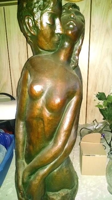 BRONZE  NUDE STATUE...1967  by BROWER (MARVEL IND.INC.)