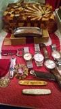 MENS WATCHES/ POCKET KNIVES