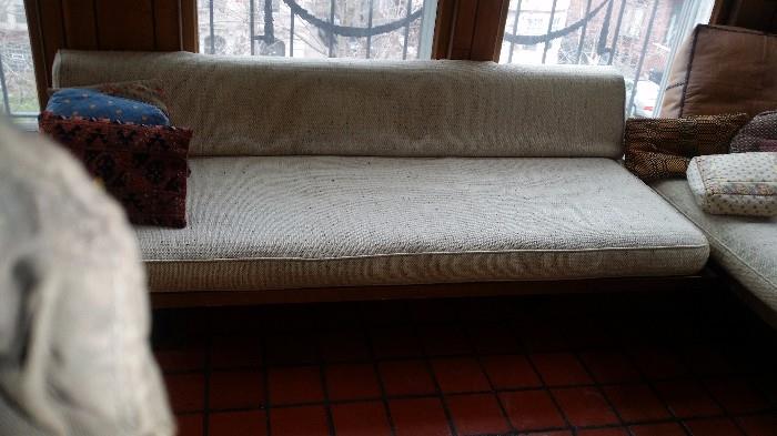 Mid-century 2 piece sofa