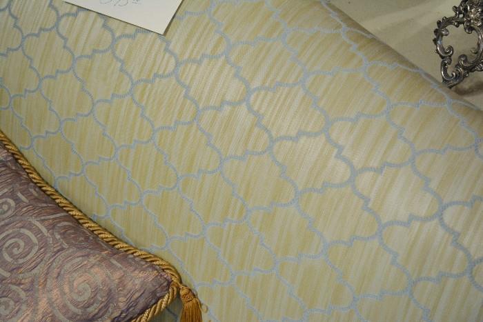 silk upholstery on Hepplewhite sofa