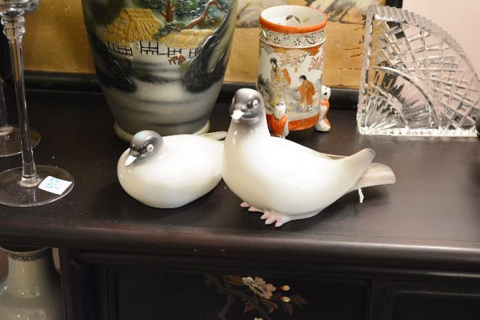wonderful pair of Noritake pigeons