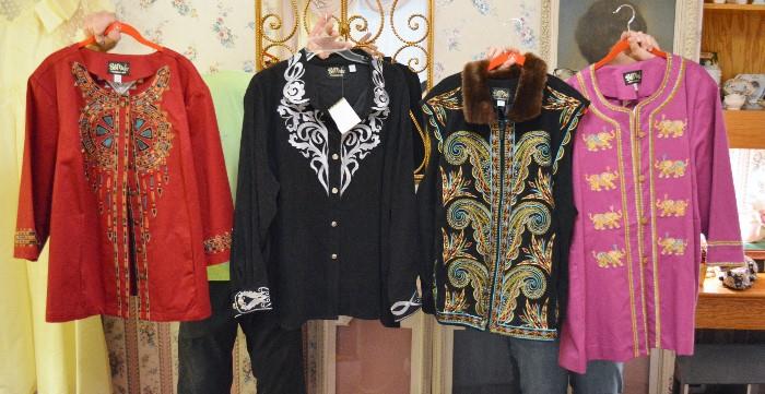 A Few of the Many Pieces of NWT Bob Mackie Clothing. Most 3X