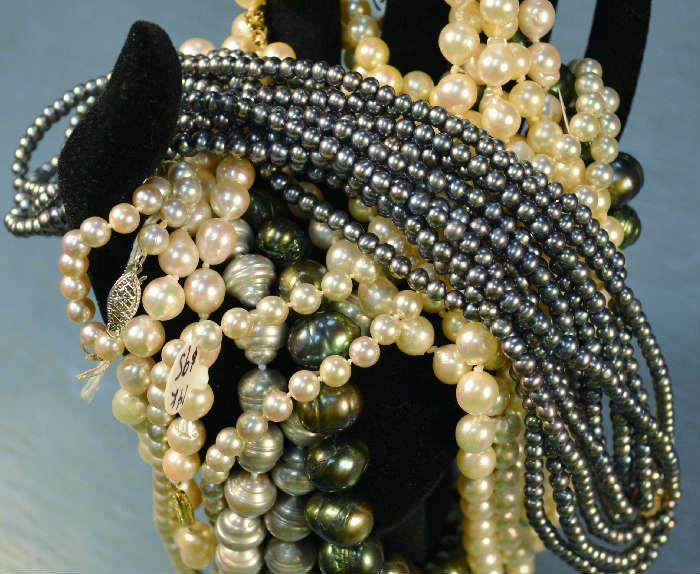 All of these Real Pearl Necklaces feature 14K Clasps