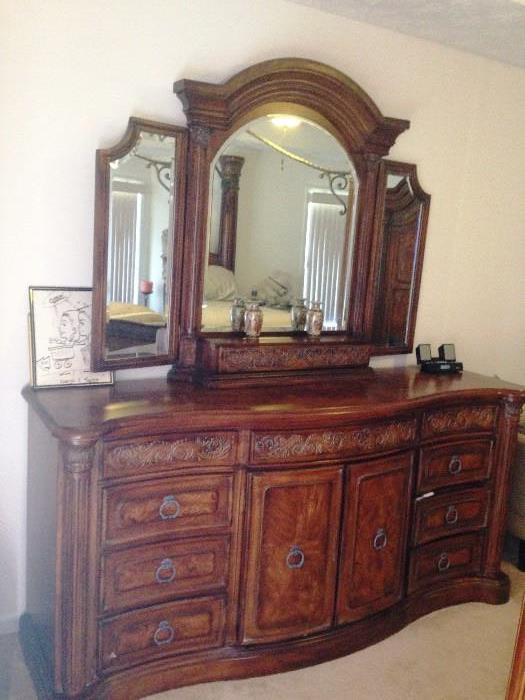 Collezione europa 2024 dresser with mirror