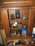 antique and vintage cameras, camera lenses and filters