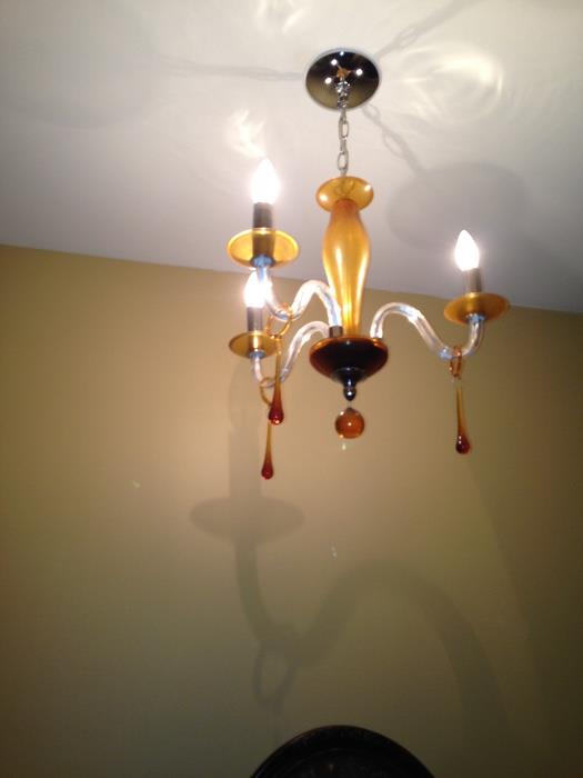 Amber chandelier