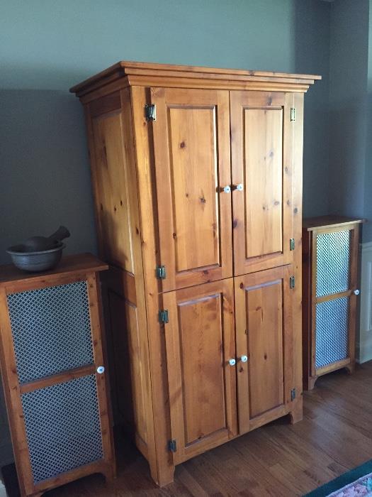 armoire and speaker covers to match