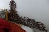 Ornate brass bed...