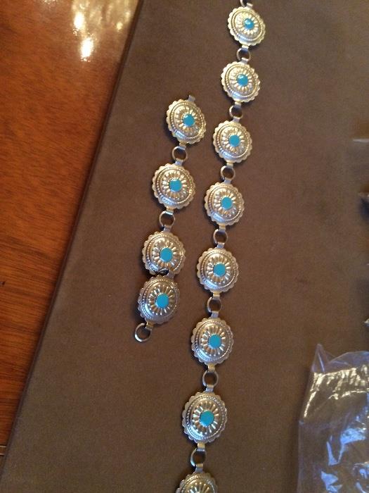 Sterling & Turquoise necklace & bracelet