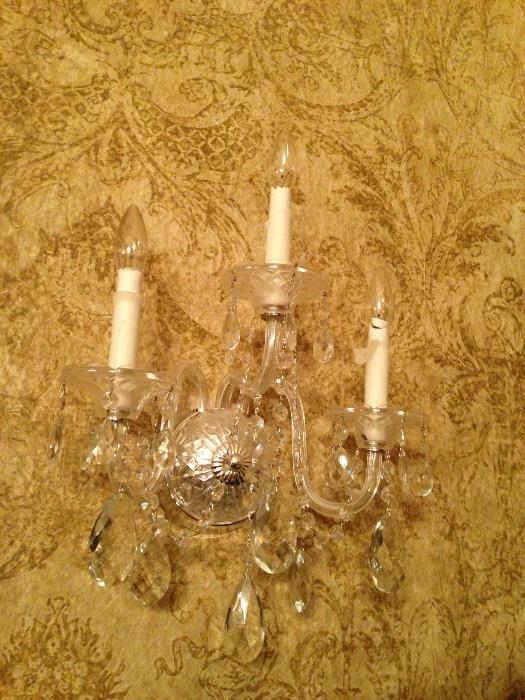 Italian Crystal Sconces