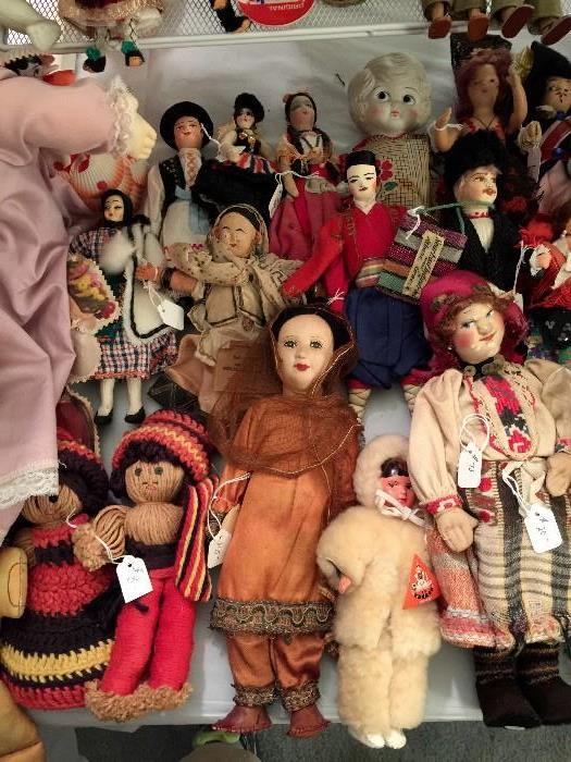 Native Costume Dolls. 