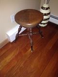 Antique piano stool