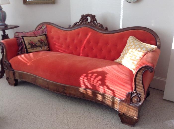 Victorian style antique sofa