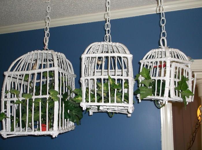Wicker bird cages