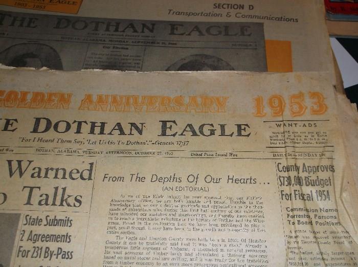 Dothan Golden Anniversary "The Dothan Eagle" issue 