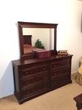 dresser and mirror