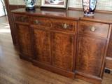 Antique Burl Front Buffet at The Vintage Girls Estate Sale
