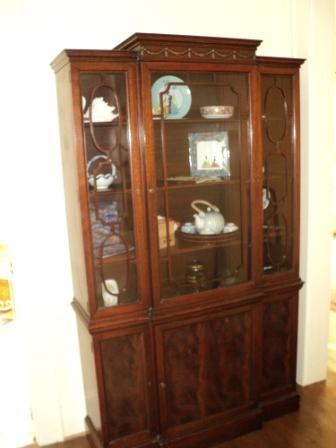 Mahogany China Cabinet at The Vintage Girls Estate Sale