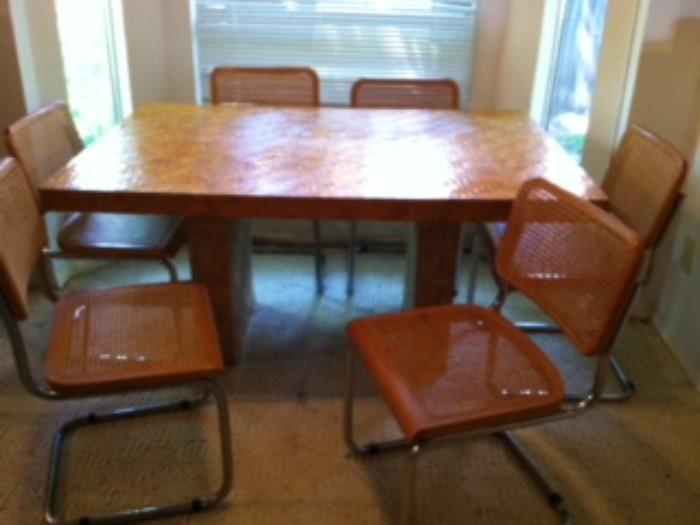 TABLE AND 6 CHAIRS