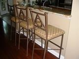 Three barstools (they match the kitchen table & chairs)