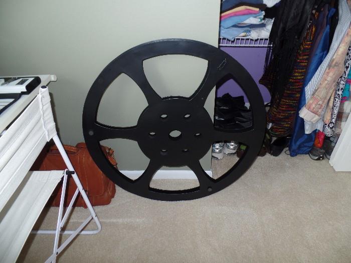 Reel for movie room to hang up