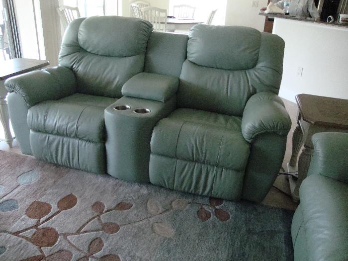 Matching electric love seat/recliner