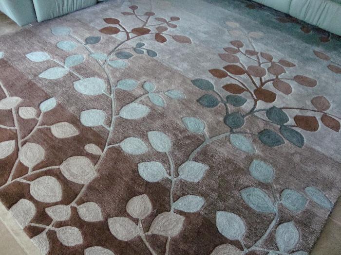 8 x 10 carpet teal/brown