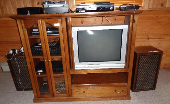 All kinds of high end electronic equipment. Sansui Speakers, Realistic am/fm synthesized receiver, Fisher CD player...