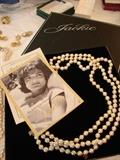 Pearl necklace from the Jackie O collection of replica jewelry
