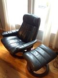 Stressless Ekornes recliner and ottoman