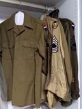 Vintage military uniforms