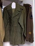 Vintage military uniforms